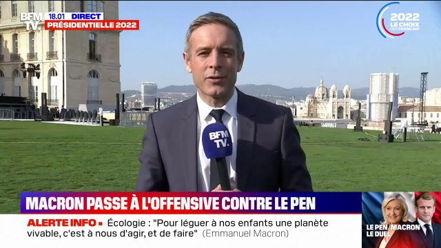 Meeting à Marseille: Emmanuel Macron tente de convaincre les électeurs de Jean-Luc Mélenchon