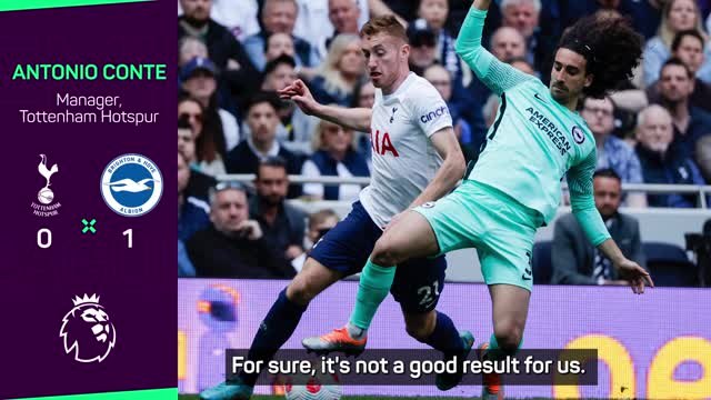 'If you can't win, you must not lose' - Conte rues Spurs display