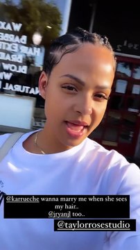 Christina Milian dévoile sa coiffure pour Coachella 2022 sur Instagram.