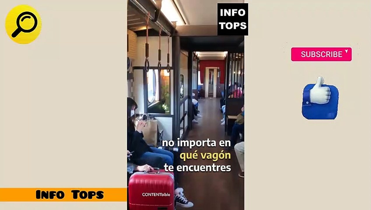 Cada vagón de este tren te hará sentir en un escenario diferente