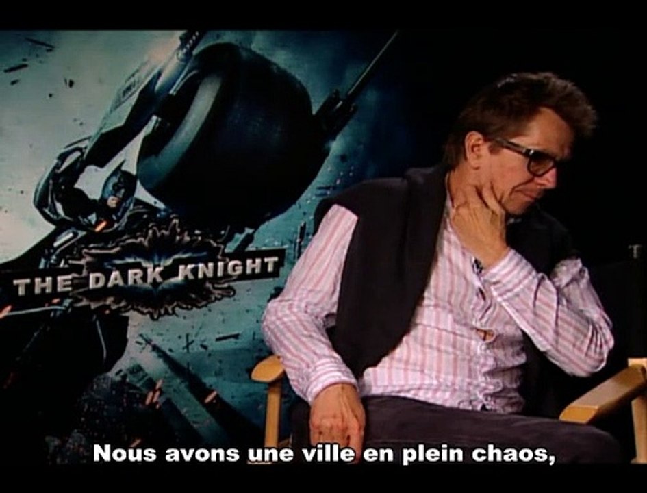 Aaron Eckhart, Christopher Nolan, Gary Oldman Interview 3: The Dark Knight, Le Chevalier Noir
