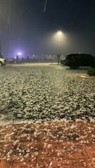 Hail Hits Paragould, Arkansas