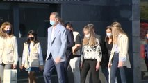 La familia real visita un centro de refugiados ucranianos en Pozuelo de Alarcón (Madrid)