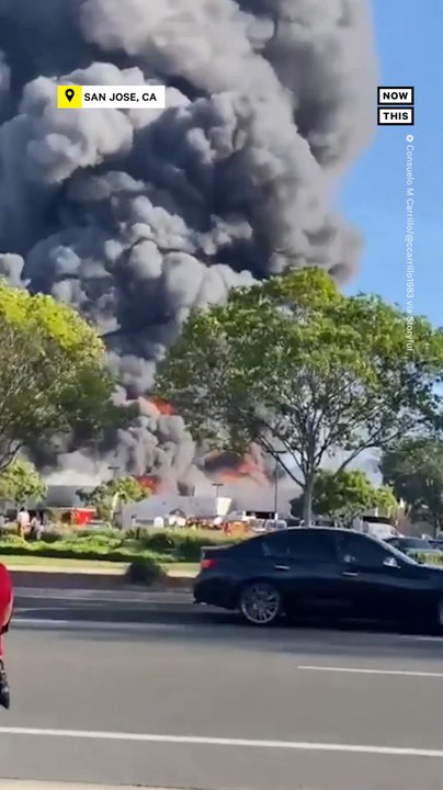 Massive Fire at California Home Depot