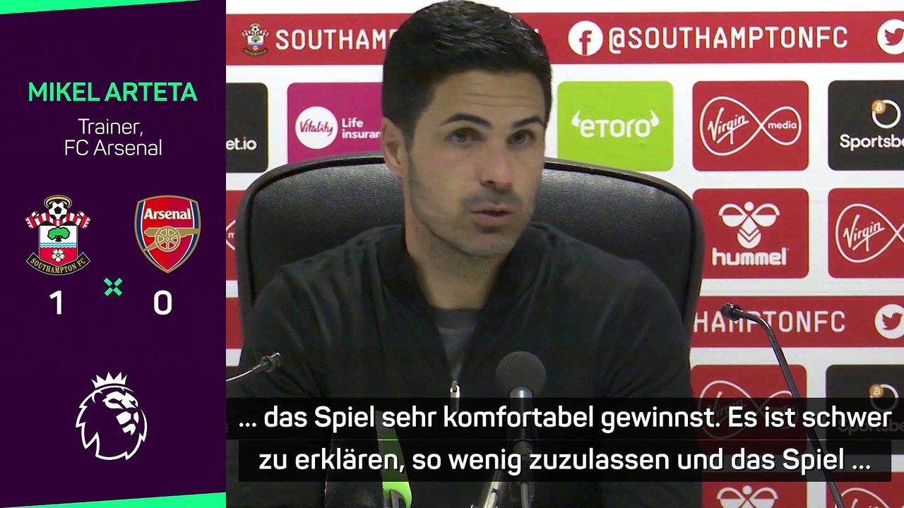 Arteta: Diese Niederlage ist “schwer zu erklären”