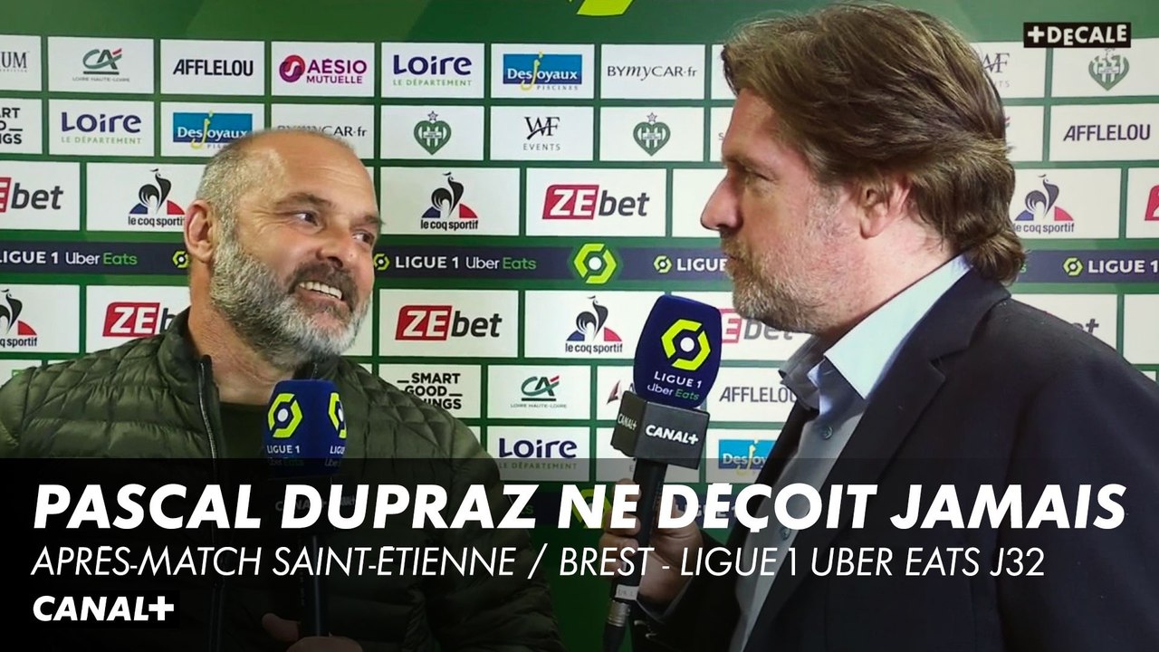Pascal Dupraz ne déçoit jamais en après-match - Saint-Étienne / Brest - Ligue 1 Uber Eats J32 - Vidéo Dailymotion