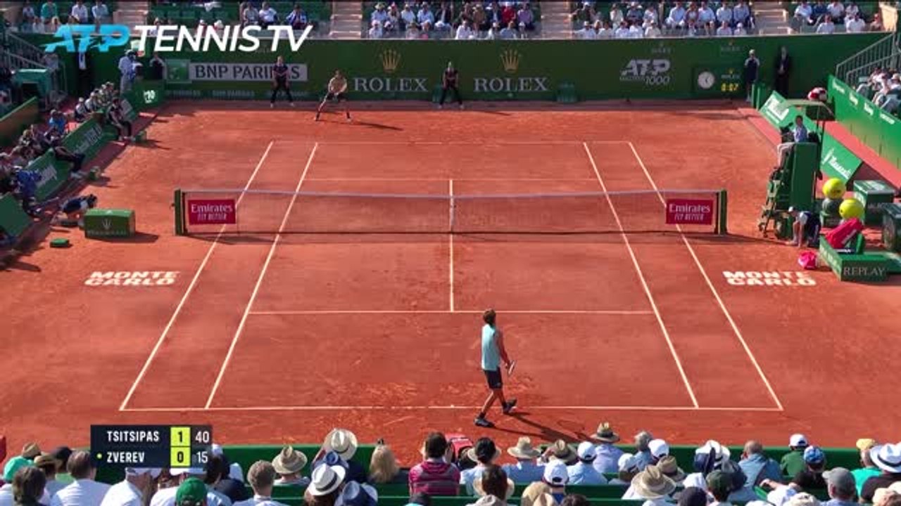 Monte-Carlo - Tsitsipas n'a fait qu'une bouchée de Zverev