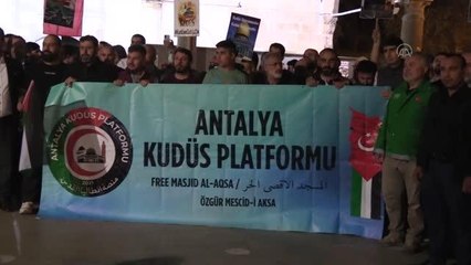 İsrail'in Mescid-i Aksa baskını protesto edildi