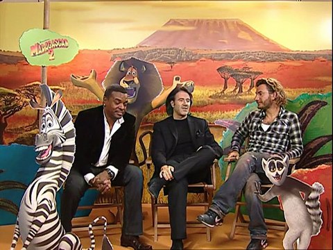 Marina Foïs, José Garcia, Anthony Kavanagh, Jada Pinkett Smith, Chris Rock Interview : Madagascar 2