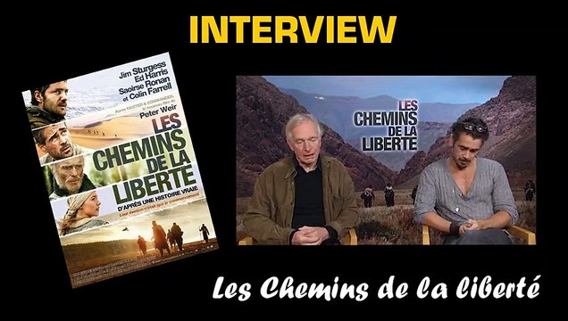 Colin Farrell, Ed Harris, Saoirse Ronan, Jim Sturgess, Peter Weir Interview : Les Chemins de la liberté