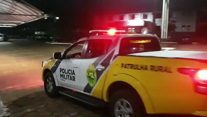 Rapaz preso por roubo em Anahy é levado à 15ª SDP de Cascavel