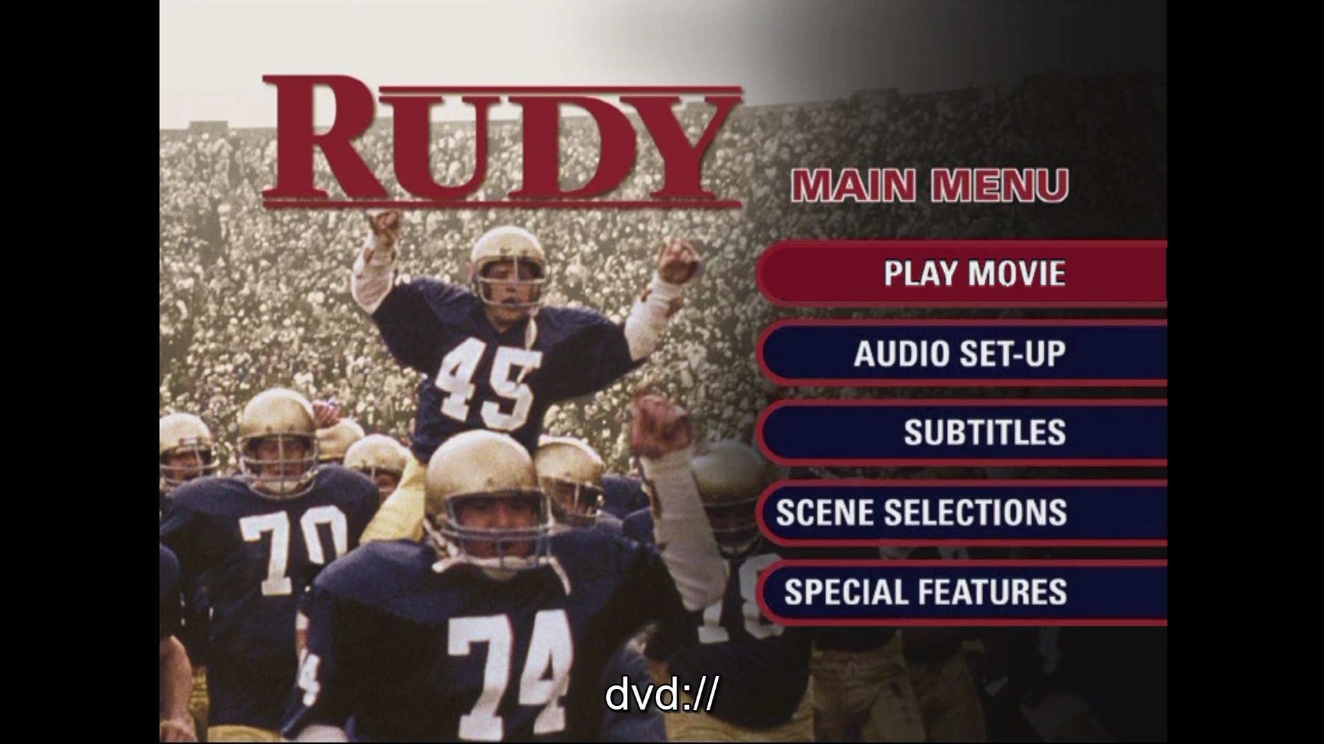 Opening to Rudy 2000 DVD (HD) - video Dailymotion