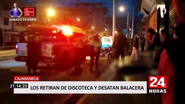 Cajamarca: dos heridos de gravedad deja balacera en discoteca