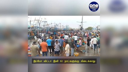 சென்னை: இப்போ விட்டா இனி 61 நாட்களுக்கு கிடைக்காது: காசிமேட்டில் குவிந்த மீன் பிரியர்கள்!