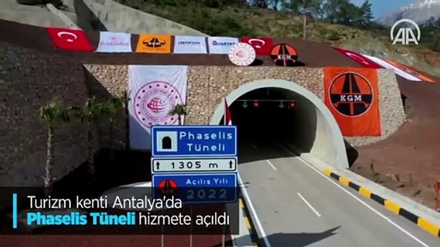Turizm kenti Antalya'da Phaselis Tüneli hizmete açıldı