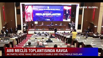 Ankara Büyükşehir Belediyesi Meclisi'nde kavga: Üyeler birbirlerine girdi
