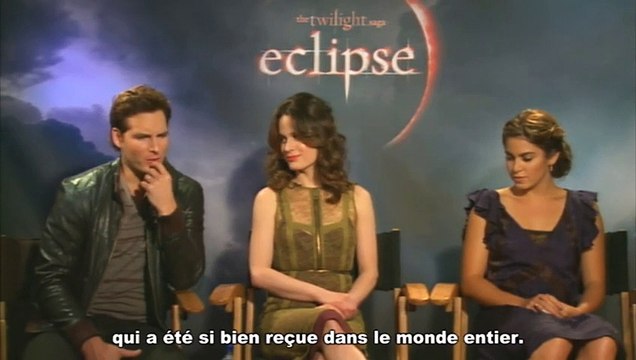 Peter Facinelli, Ashley Greene Khoury, Jackson Rathbone, Elizabeth Reaser, Nikki Reed Interview : Twilight - Chapitre 3 : hésitation