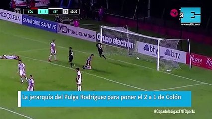 La jerarquía del Pulga Rodríguez para poner el 2 a 1 de Colón