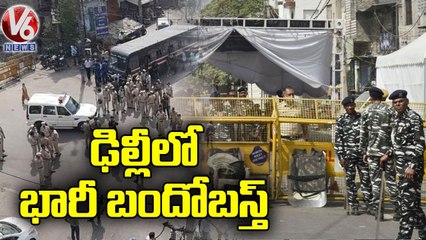 Heavy Police Deployment Continues In Jahangirpuri | Delhi | V6 News