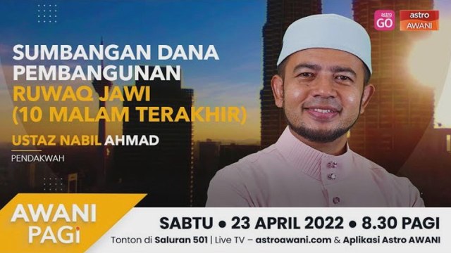 AWANI Pagi: Sumbangan Dana pembangunan Ruwaq Jawi