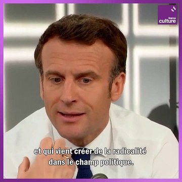 Emmanuel Macron : Un projet politique n'est pas une agrégation de causes, c'est une vision de la société