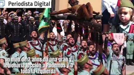 Un niño de 3 años da una gran y legionaria lección a Podemos y a todos los 'progres'