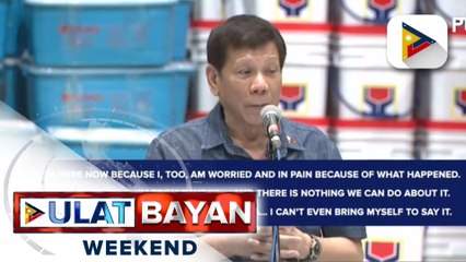 Pres. Duterte, bumisita at nakidalamhati sa mga biktima ng Bagyong Agaton