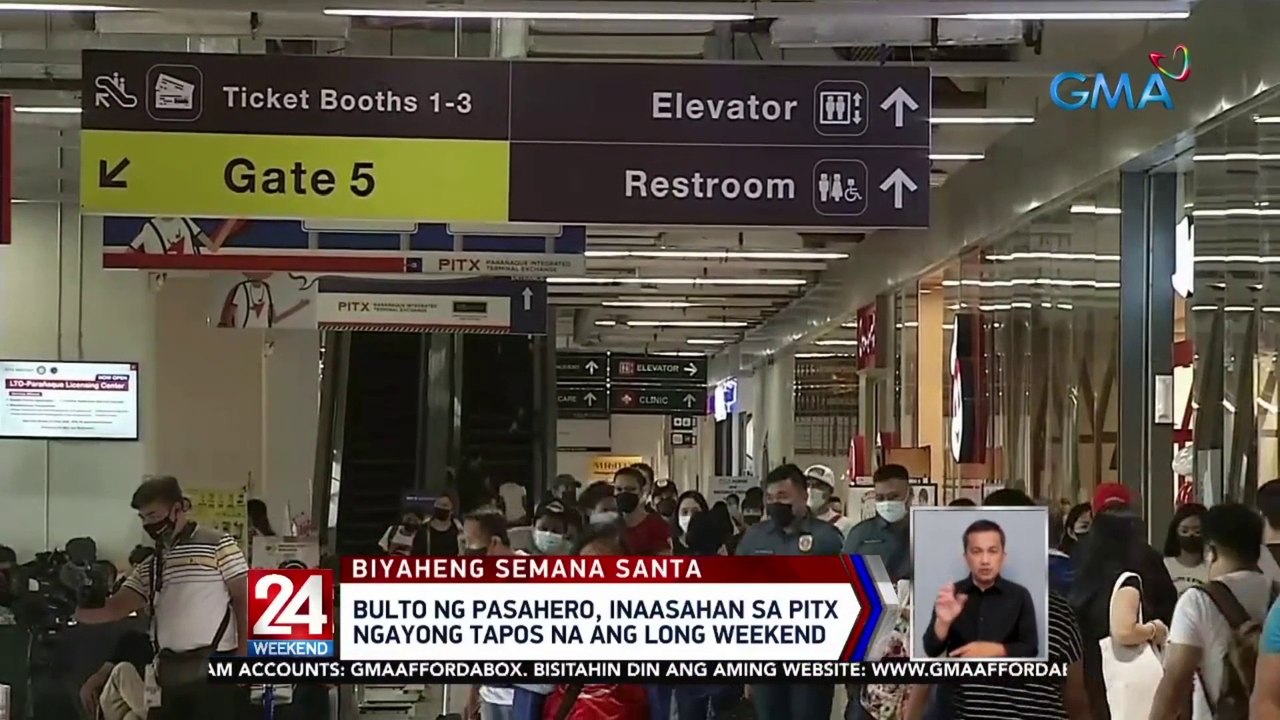 Bulto ng pasahero, inaasahan sa PITX ngayong tapos na ang long weekend | 24 Oras Weekend