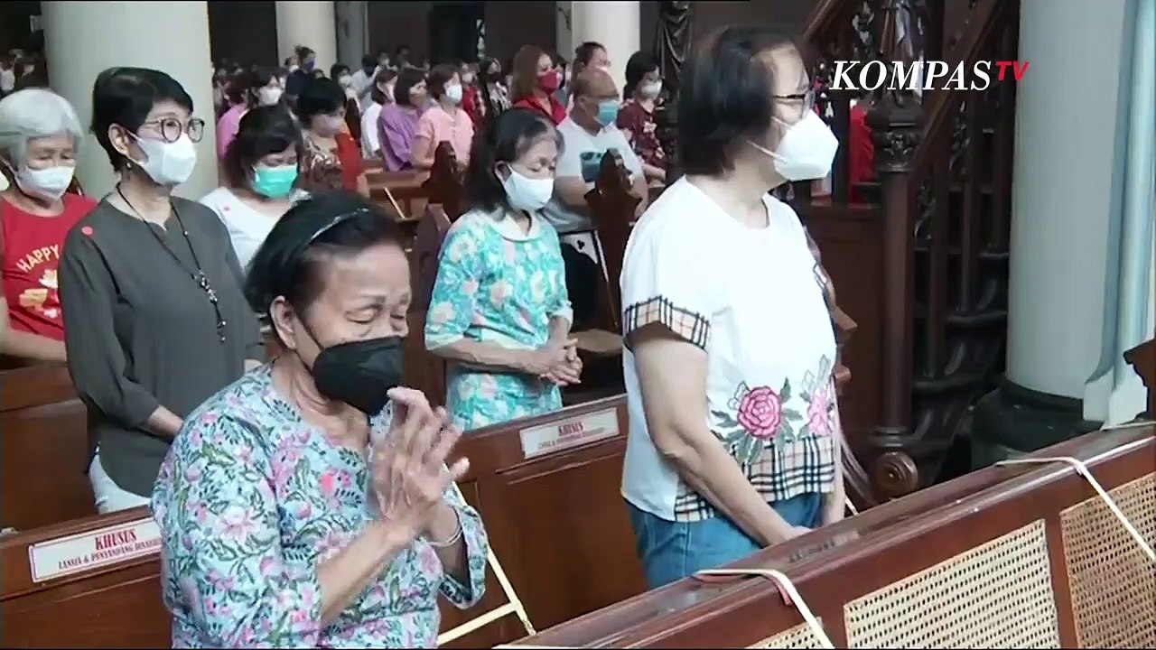Perayaan Ekaristi Hari Raya Paskah di Gereja Katedral Jakarta Berlangsung Khidmat
