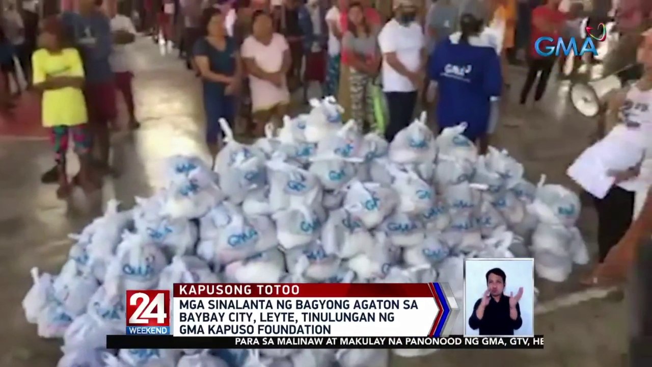 Mga sinalanta ng Bagyong Agaton sa Baybay city, Leyte, tinulungan ng GMA Kapuso Foundation  | 24 Oras Weekend
