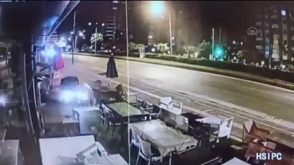 ATV'nin iş yerinin bahçesine girme anı güvenlik kamerasında