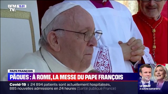 Arrêtons de montrer les muscles pendant que les gens souffrent : le message de paix prononcé par le pape François lors de la messe de Pâques