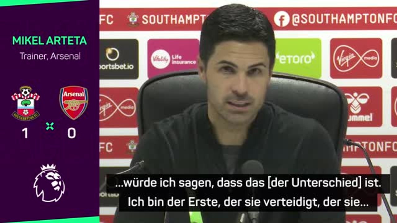 Arteta: "Bin der Erste, der sie verteidigt"
