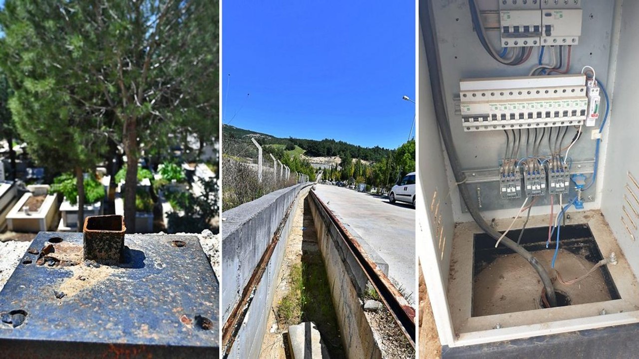 İzmir’de son 3 ayda mezarlıklara verilen zararın faturası 250 bin lira