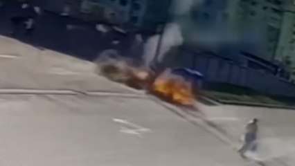 Harkov’da sivillere yönelik saldırı görüntüsü ortaya çıktı