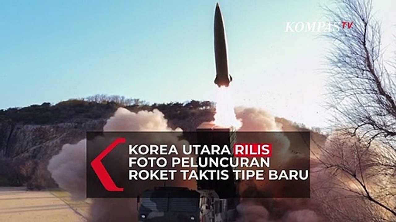 Korea Utara RIlis Foto Kim Jong Un Pantau Tes Rudal Berpanduan Taktis Tipe Baru