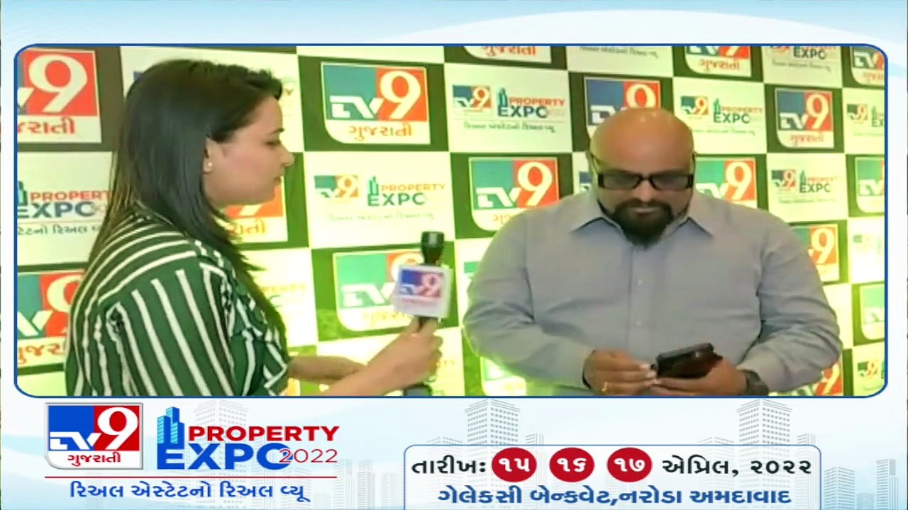Bhai Bhai fame Arvind Vegda visits Tv9's Property Expo 2022 _ Tv9GujaratiNews