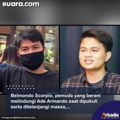 Video Belmondo Scorpio Nangis Teriak ke Polisi di Gedung DPR: Pak Tolong, Ade Armando Dipukuli