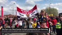 Manchester-Fans protestieren gegen Eigentümer