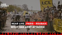 #ParisRoubaix 2022 - Wout van Aert attacks!