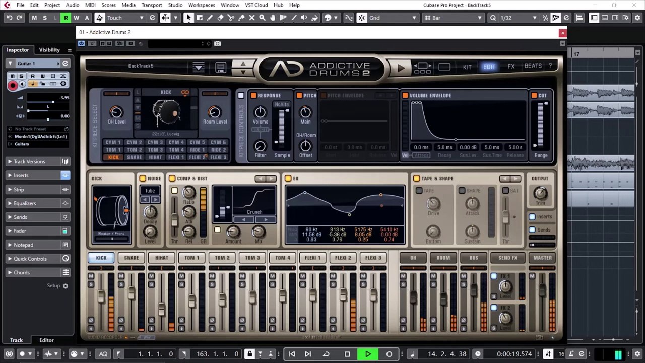 Disturbed Style Hard Rock Backing Track in Drop C# Tuning (F# Minor - C# Phrygian)