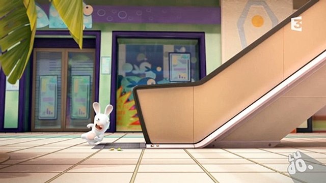 Les Lapins crétins - Extrait de l'épisode Escalator crétin