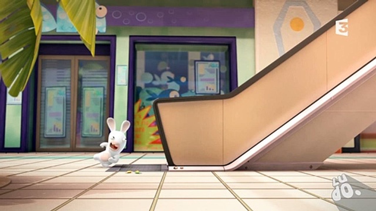 Les Lapins crétins - Extrait de l'épisode "Escalator crétin"