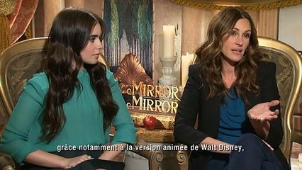 Lily Collins, Armie Hammer, Julia Roberts Interview : Blanche Neige