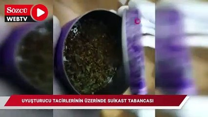 Uyuşturucu tacirlerinin üzerinde suikast tabancası ele geçirildi