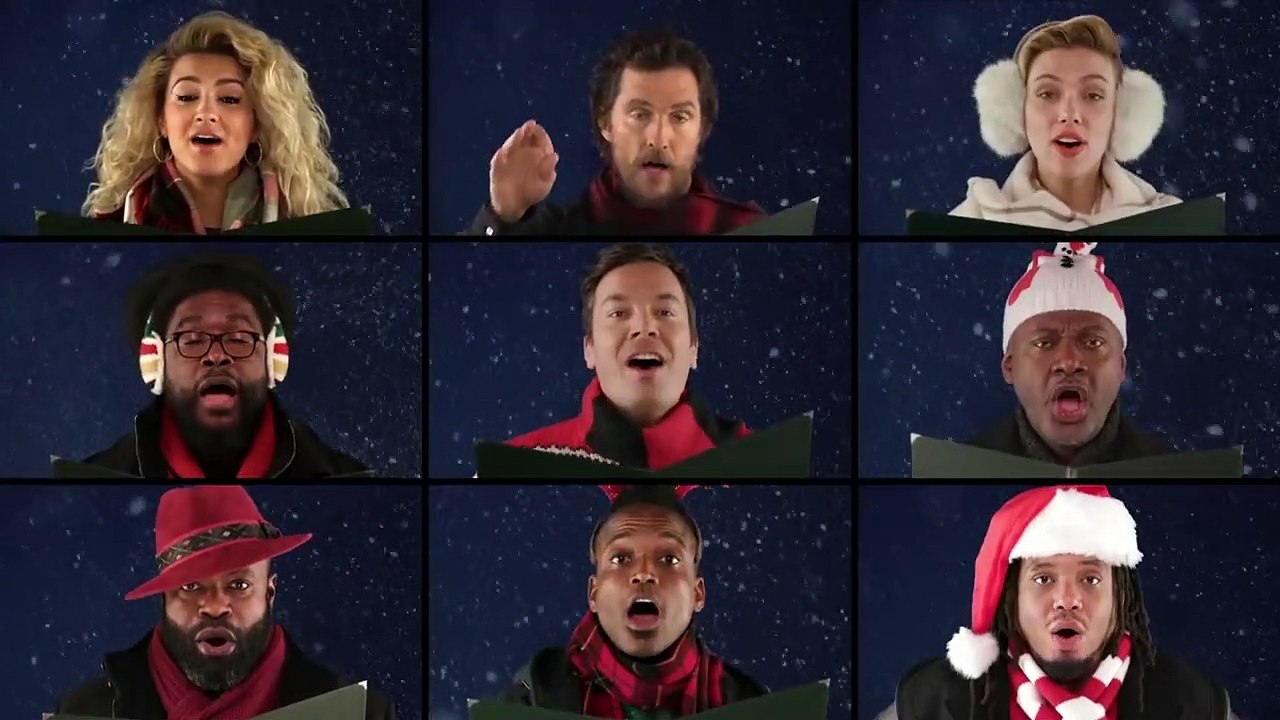 Les acteurs de "Tous en scène" chantent Noël avec Jimmy Fallon