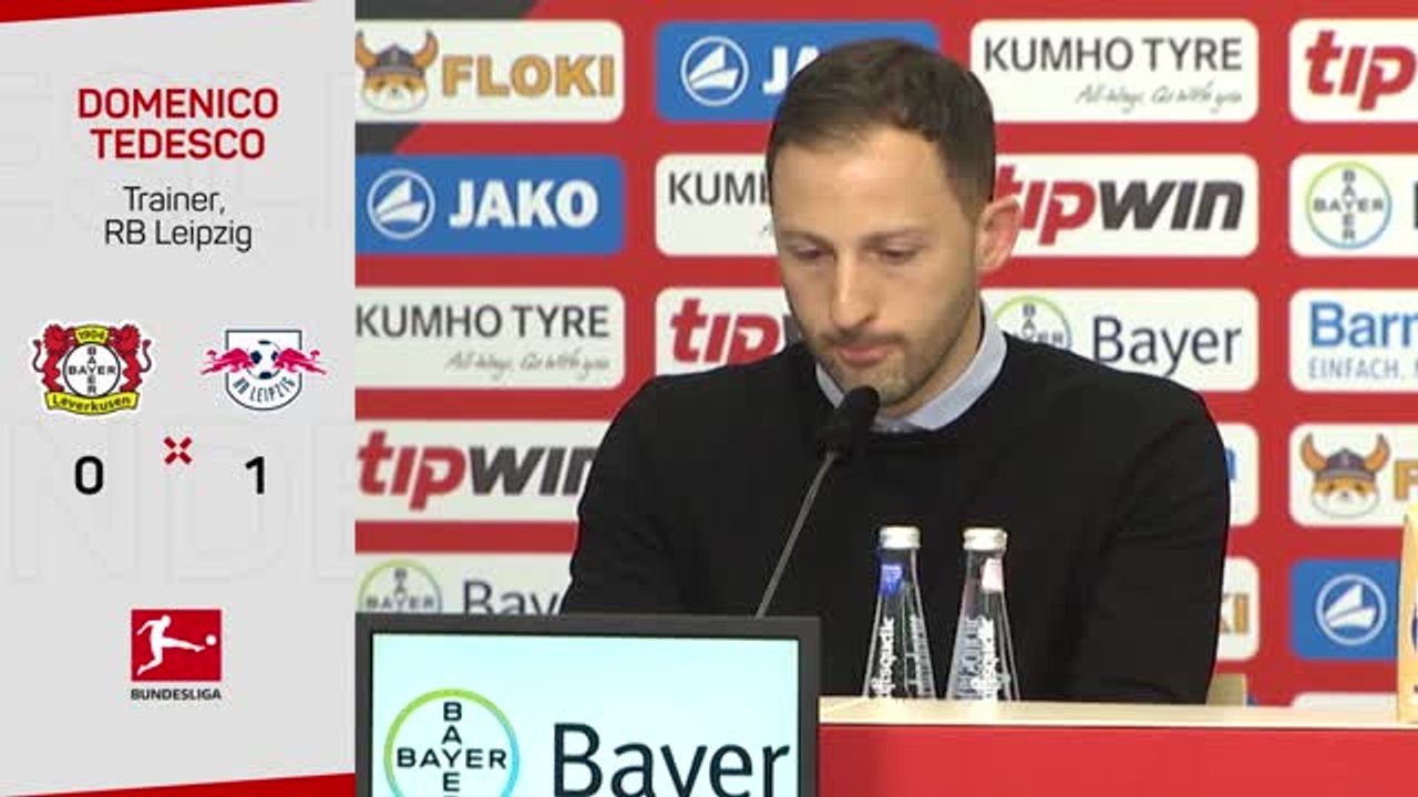 Tedesco: haben leverkusen so nicht erwartet