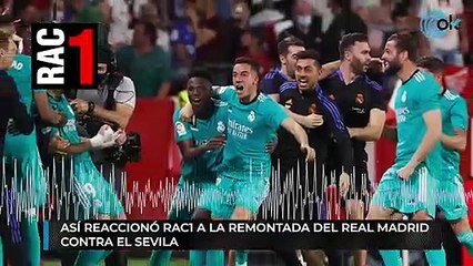 Así reaccionó RAC1 a la remontada del Madrid
