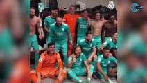 Así celebró el vestuario Del Real Madrid la victoria contra el Sevilla