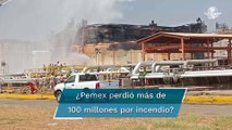 Estiman pérdidas superiores a los 100 mdp tras incendio en refinería de Salina Cruz
